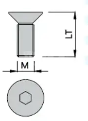 Srutka M 5x15 IMBUS