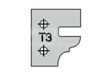 Žiletka profilová; profil T3;