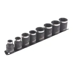 Sada hlavíc Shockwave 3/8" krátke (8ks)