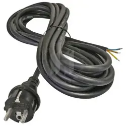 Flexo šnúra guma 3x1,0mm2 5m H05RR-F priama vidlica