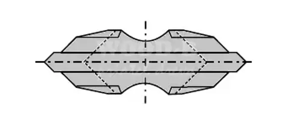 Žiletka 18x5,7x3,5; predrez na sukovník