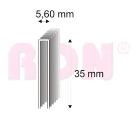 Spony nábytkárske 364/35 ZN bal.13800 ks