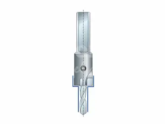 Záhlbník stupňovitý 90° SOLID; d5; D16; stopka 10; ľavý