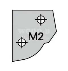 Žiletka profilová; profil M2;