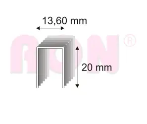 Spony 489/20 ZN ostré bal.10400 ks