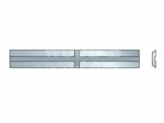 Žiletka s krížovým fixačným výbrusom; HW; 30x5,5x1,1; universal