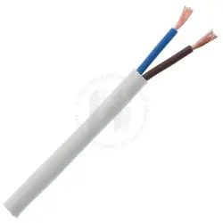 Kábel PVC 2x1mm biely