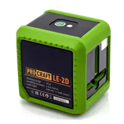 Laser zelený krížový samonivelizačný LE-2D s magnetickým držiakom + púzdro