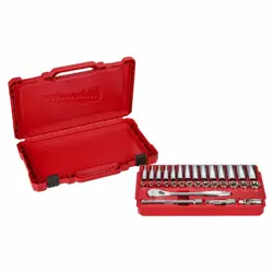 Sada Milwaukee račne 3/8˝ a nástrčných kľúčov 6 - 19mm (32 ks)
