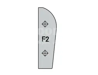 Žiletka profilová; profil F2;
