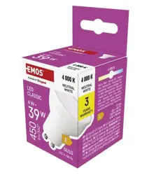 LED žiarovka Classic MR16/GU10/4 W(39 W)/450 lm/Neutrálna biela