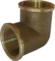 Koleno mosadz FF 1"