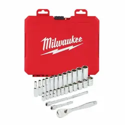 Milwaukee Gola sada 1/4˝  krátke aj predĺžené hlavy 5 - 15mm (sada 28 ks)