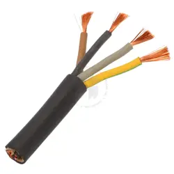 Kábel guma 4x2,5mm čierny