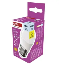 LED žiarovka Classic Mini Globe/E27/4,2W (40 W)/470 lm/Studená biela