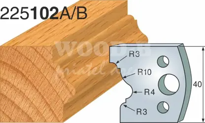 Profilový nôž FLURY; 40x4; 102A