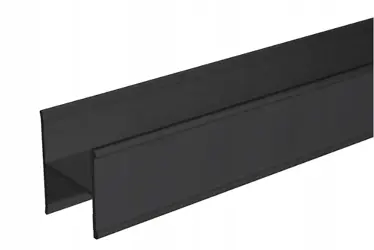 H - PROFIL H18-DECOR 18mm 3,0m CIERNA MATNA