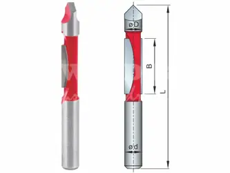 Priebežná vyrezávacia fréza; D6,0; B19,0; L75,0; stopka 6