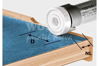 Lícovacia zarovnávacia fréza Festool; D22; stopka 8; pre OFK 500