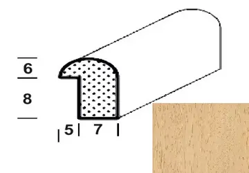 Lišta drevená R12