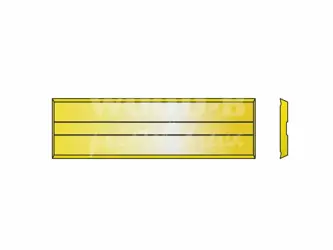 Žiletka VERSOFIX-TIN povlakovaná; HWC; 20x5,5x1,1; masív