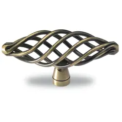 Knop Valentia L77; mosadz antik