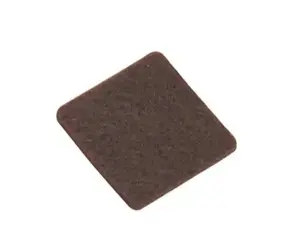 Samolepiaca plstenná podložka; hnedá; 45x45 mm