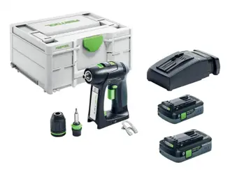 Aku vŕtací skrutkovač Festool C 18 HPC + 2 x 4,0 I-Plus