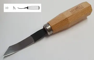 Dláto rezbárske - zahnutý nôž vpravo