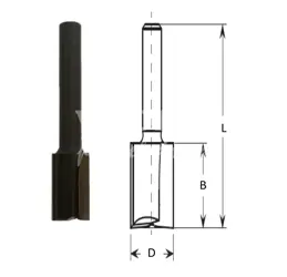 Drážkovacia závrtná fréza Z=2+1; D24; B40; L120; stopka12