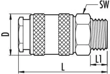 Rýchlospojka 112/2 G 3/8"M