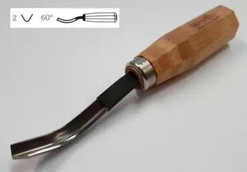 Dláto rezbárske "U" 60° oblé