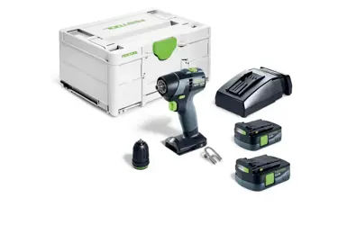 Akumulátorový vŕtací skrutkovač Festool TXS 12V + 2x 2,5Ah-Plus; 576873