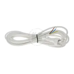 Flexo šnúra PVC 3x1,5mm2 2m priama vidlica biela