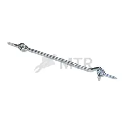 Hák rozperný s okom 100x3,5mm Zn