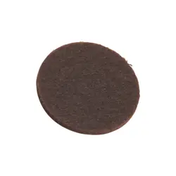 Samolepiaca plstenná podložka; hnedá; D30