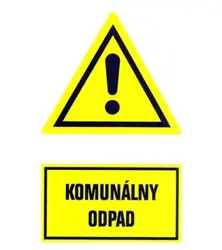 Odpad komunálny - samolepka