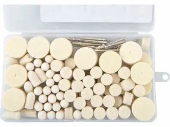 Kotúče leštiace filcové pre priamu brúsku 120ks