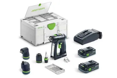 Aku vŕtací skrutkovač Festool C 18 HPC 2x4,0 I-Set