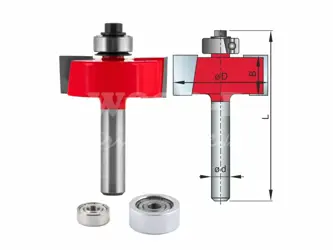 Falcovacia fréza so spodným ložiskom; D31,8 ;B12,7; L55,2; t 9,5; stopka 8