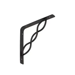 Konzola so zapletenou vzperou čierna WPRP 200 200x200 mm