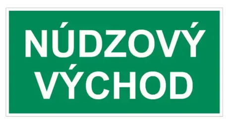 Núdzový východ - plastová tabulka A5