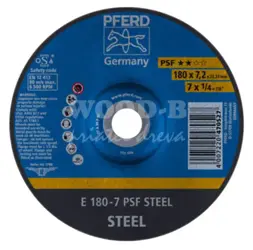 Brúsny kotúč PSF STEEL 180 x 7 x 22,23 mm