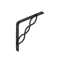 Konzola so zapletenou vzperou čierna WPRP 150 150x150 mm