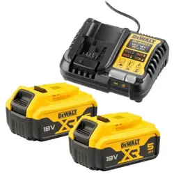 Nabíjačka Slim XR Li-Ion 10,8V; 14,4V a 18V + 2x5,0Ah akumulátor; SADA