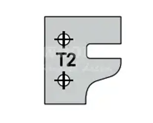 Žiletka profilová; profil T2;