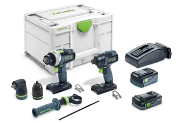 Sada: Aku uťahovák Festool TID 18 5,0/4,0-Set + skrutkovač TPC 18/4 Basic