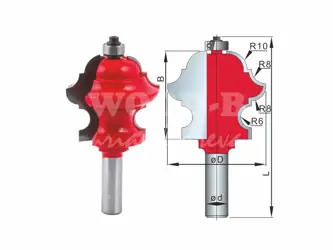 Multiprofilová kopírovacia fréza; D54,7; B49,0; L102,0; stopka12