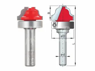 Kopírovacia fréza pre tvarovú drážku; D28,0; B14,0; L64,1; R4,0; stopka12