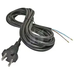 Flexo šnúra guma 2x1,0mm2 3m H05RR-F priama vidlica